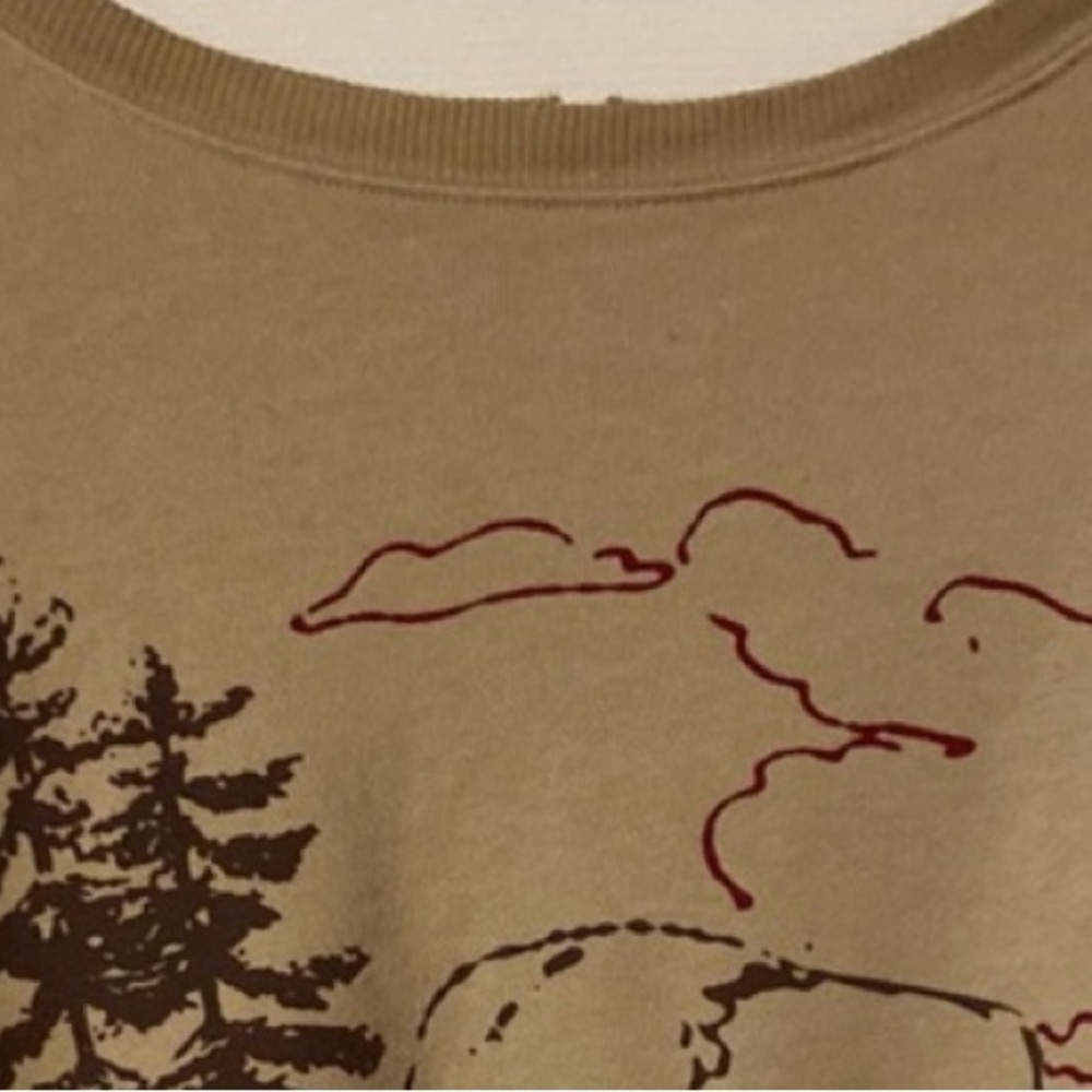 Free People Beige Yellowstone Graphic Long Sleeve Tee - Picture 11 of 14
